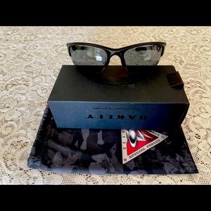 Oakley Polarized SI Half Jacket 2.0 Sunglasses Matte Blk w/Grey Polar prev worn